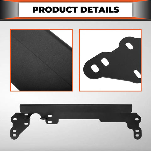 Steering Box Brace For Jeep Cherokee XJ 1984 To 2001 Steel Sector Shaft Support Powder Coated Black Solid Welded Construction