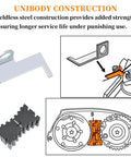 Illustration of unibody construction of 9 Piece Engine Camshaft Alignment Locking Timing Tool Kit With Water Pump Wrench For GM 16V
