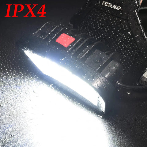 Kickass Rechargeable LED Headlamp Featuring Rock Solid COB Floodlight Plus Adjustable Red Light Mode Delivering A Genuine 2000 Lumens Of Bright Hands Free Illumination For Weekend Camping And Tough Backyard Projects
