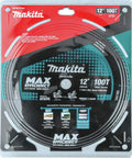 12 Inch 100 Tooth Carbide Tipped Miter Saw Blade for Max Efficiency, Faster Cuts, Smoother Finish in packaging