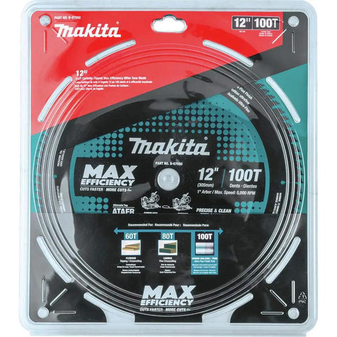 12 Inch 100 Tooth Carbide Tipped Miter Saw Blade for Max Efficiency, Faster Cuts, Smoother Finish in packaging