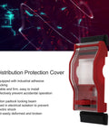 Lockout Kit For 2P Miniature Circuit Breakers With Transparent Protection Cover And Safety Padlock Including 2 Keys
