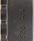 Side view of Roller Chain Sprocket With Hardened Teeth Type B Hub For 35 Chain Size 0.375 In Pitch 28 Teeth 0.75 In Bore