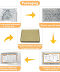 Packaging details of Aluminum Pop Rivets Kit With 525 Pcs Assorted Blind Rivets Set Dome Head Includes 3/32 1/8 5/32 3/16 1/4 Inch Sizes