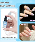 Airbrush Gel Polish Kit With 12 Colors, HEMA Free For Ombre Nails shown with purple and pink ombre nail designs
