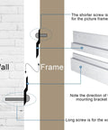 Installation guide for 12 Pack French Cleat Wall Mount Brackets With Z Bar Supports And Silicone Dots Heavy Duty Killer Grip Picture Hanger Kit.
