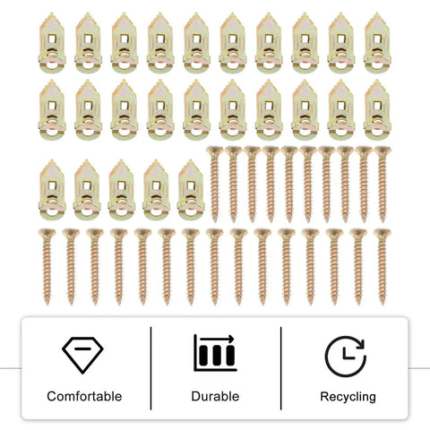 Self Drilling Drywall Anchors 150 Piece Heavy Duty Metal Expansion Screws Tool Free Mounting Kit For Quick Damage Free Wall Install Percussion Type Anchors Ideal For Rentals And DIY Projects, metal anchors and screws set