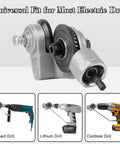 Upgraded Electric Drill Plate Cutter Attachment for Metal Nibble Cutting and Sheet Metal Work with drill compatibility chart