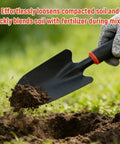 Ergonomic Garden Trowel With Comfort Grip Built Tough Stainless Steel Hand Shovel digging soil outdoors