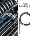 Heavy Duty Manganese Steel Mechanical Extension Coil Spring Wire Kit for induction heaters and pottery kiln coils, coil building kit
