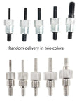 Eight threaded inserts in two colors for Heavy Duty Blind Rivet Nut Kit Set With 86 Pieces Including 80 Rivet Nuts M3 M4 M5 M6 M8