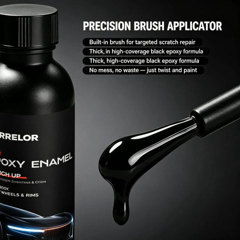 Freshen Up Your Ride With This Badass Car Touch Up Paint 50ml High Density Pigment Wheel Paint with precision brush applicator.