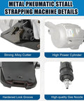Heavy Duty Pneumatic Metal Strapping Tool Set For Industrial Bundling No Power Needed Yet Packs A Punch, machine details