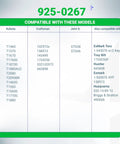 925-0267 compatible models chart for Kubota, Craftsman, John Deere, and more.