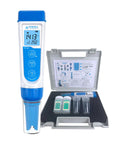 Waterproof EC60 Pocket Conductivity Tester Kit With Replaceable Platinum Black Sensor, Easy EC TDS Salinity Switch, Plus Minus 1 Percent Full Scale Accuracy, Auto Buffer Recognition, Auto Temperature Compensation, Large Backlit LCD, with case