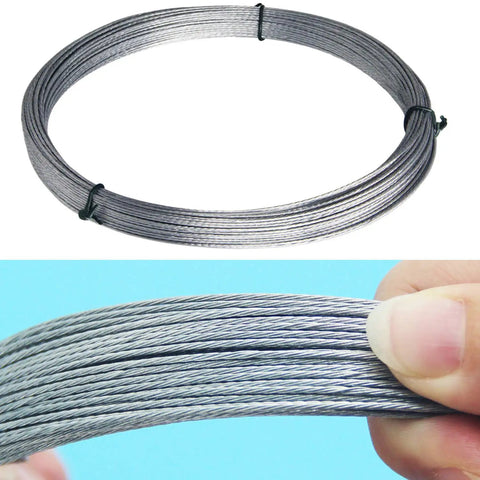 Heavy Duty Braided Picture Hanging Wire 100 Feet Long For Photo Frames Artwork And Mirrors Super Sturdy Flexible Steel Wire