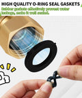 360 Degree Brass Garden Hose Swivel Fitting 3/4 GHT Male To Female Adapter For Outdoor Use Keeps Your Water Flow Smooth And Free From Kinks Heavy Duty Brass Build For Real Lawn Pros, brass hose gasket seal