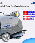 Foldable Walk Behind Floor Scrubber With 15 Inch Brush And Automatic Water Flow Upgrade For Grime Busting Cleaning Industrial Pro Grade Floor Cleaner For Tile Concrete And Grout Navigates Tight Corners Size 32x18x25 Inches Gray