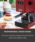 Classic Pro Espresso Machine 1.3L Cherry Red For Home Baristas With Pro Grade 9 Bar Extraction 58mm Commercial Portafilter