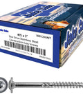 3 Inch Lag Screws No 15 Gauge Stainless Steel 300 Series Torx Drive Heavy Duty Tough As Nails Corrosion Resistant For ACQ Treated Wood