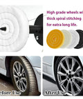 All In One Buffing And Polishing Wheel Kit with soft cotton pads for jewelry, glass, and metal finishing before and after use