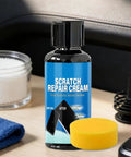 Phone Screen Scratch Remover Kit 30/100g Gentle Polish Cream with sponge on wooden surface