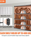 Beefy 5 Tier Adjustable Storage Shelving Unit Black With 2000 Lb Capacity Ideal For Garage Workshop Or Warehouse Organization And Heavy Duty Steel Load Bearing Rack, metal wire shelf