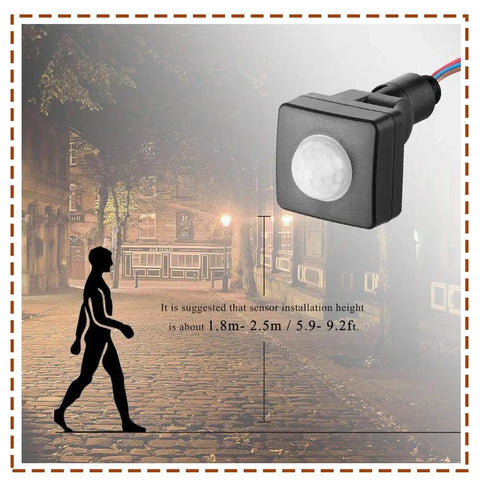 1 Piece PIR Motion Sensor Switch With Adjustable Detection Distance And Delay Time For Automatic Lighting Infrared Body Sensor