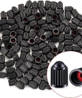 Valve Stem Caps For Tires 200 Pack Black Plastic With Sealing Ring Universal Fit For Cars Bicycles Motorcycles Trucks