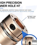 Heavy Duty Eight Screw Diaphragm Servo To Shaft Coupler Fits 25 Millimeter Shafts, showcasing precision inner hole H7 and keyway feature.