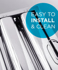 High Efficiency Pro Grade Commercial Kitchen Hood Filter Pack Of 2 For Restaurant Range Hoods, Baffle Grease Filter