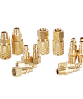 Amazon Basics brass air coupler and plug kit, 14-count, 1/4-inch NPT fittings