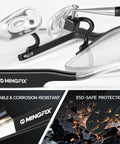 Close-up of Magnetic Eyeglass Repair Kit with Eight Precision Screwdrivers, nose pads, and ear grips installation.