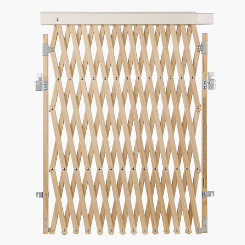 Extra Wide Swing Out Wooden Baby Gate Fits Twenty Four To Sixty Inch Openings Super Secure With Safety Latch And Hardware Mount Thirty Two Inches Tall Sustainable Hardwood For Homes With Kids And Pets.