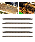 5 Piece Bee Cell Cups Kit For Queen Rearing, Queen Cell Cup Bar With Frame And 15 Holes, plastic rearing cage box displayed