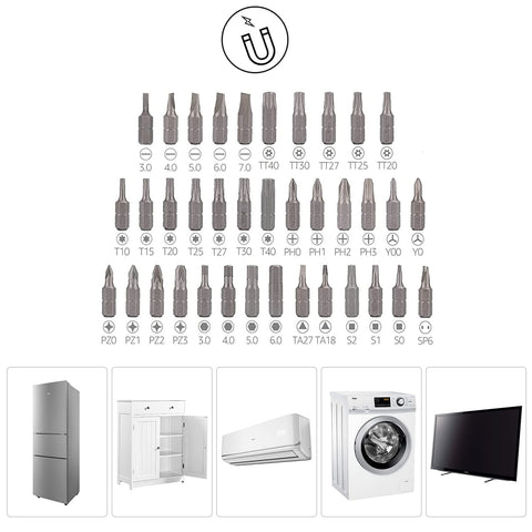 Magnetic Ratcheting Wrench And Electronics Precision Screwdriver Tool Set For Household Repairs, 73-Piece With Carry Case