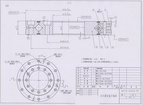 RU178 RU178G RU178X Cross Roller Slewing Ring Bearing For Robotic Arms And Industrial Gear Built Like A Tank With Smooth Operation And Zero Backlash Rotation You Can Reliably Trust