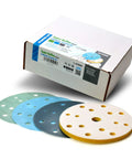 Super Buflex Flexible Polishing Discs Starter Kit With 15 Holes And Interface Pad For Fast Cutting From K2000 To K3000 box and discs