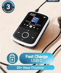 Bluetooth MP3 Player With Sports Clip And Earbuds Included, Expandable To 128GB, HD Color Screen, 34 Hours Battery Life, SD Card Slot And USB C, Portable Music Player For Workouts And Daily Jams