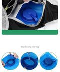 Close-up of hydration bladder for Women Running Vest With Hydration Bladder Pack For Hiking Cycling And Climbing Trail Ready Ultralight Water Backpack Gear Reflective Safety Strips Durable 100 Percent Polyester Adjustable One Size