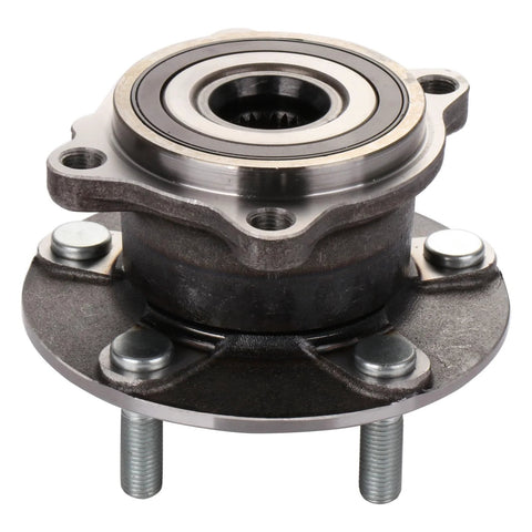Front view of Rear Wheel Hub And Bearing Assembly 512382 With ABS For Mitsubishi Lancer And Outlander 2007 2015 4WD AWD Rear Pair Two Pack