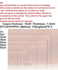 FR-4 Fiberglass Double Sided Copper Clad PCB Prototyping Boards Kit For DIY Electronics Projects 5Pcs displayed in various sizes