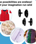 Live Snaps Buttons For Fabric 120 Sets Black T5 Resin Snap Fasteners 1/2 Inch For Clothing Diapers And Craft Projects