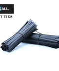 5 Inch Twist Ties Pack Of 100 Black Plastic Coated Reusable Tie Wraps For Bags, Cords, Wires, And Garden Projects