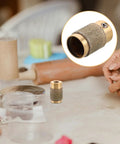 Pro Grit Diamond Grinding Wheel For Electric Glass Grinders With Brazed Abrasive Disc shown in workshop setting.