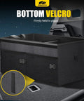 Car Trunk Organizer 65L Collapsible with Lid for SUV Auto Truck and Van Durable Oxford Fabric Non Slip Bottom Adjustable Straps
