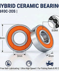 RC Car Ceramic Bearings 5x13x4 2RS Hybrid Ball Set For High Performance Rigs Ultra Smooth Spin Dust Water Sealed Wear Resistant