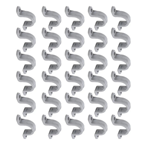 30 Pack Badass PVC Electrical Wire Connectors With Oil Resistant Groove Lock Design Quick Splice Terminal Splices arranged in grid.