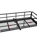 Heavy Duty Folding Hitch Cargo Carrier With 750 Pounds Capacity Fits Two Inch Receiver metal mesh base and side rails