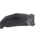 Side view of Tough As Nails Pursuit D5 Women's Tactical Gloves For Police And Military, cut resistant Armortex, black, small size